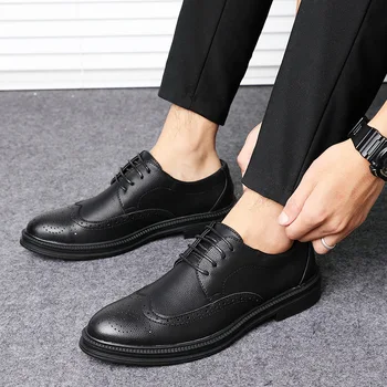 homens sapatos oxford, sapatos de couro de novilho homens vestido de casamento sapatos de zapatos hombre casual de couro genuíno de negócios sapatos