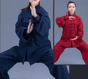 qualidade superior densas em bambu roupa de Outono e Inverno tai chi taijiquan roupa de kung fu wushu kung uniformes de artes marciais de wushu ternos